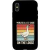 Funny Silly Goose Custodia per iPhone X/XS Oca stupida sul sciolto