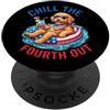 Doodle pup fourth july fireworks patriot Chill The Fourth Out Goldendoodle Dog Patriotic PopSockets PopGrip Adesivo
