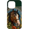 Belle Epoque Animals Custodia per iPhone 14 Pro Max Cavallo da tiro Clydesdale Art Nouveau