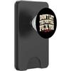 Funny Karate Designs Non lasciate che la coda di cavallo ingannare voi Karate Humor Girl Fighter PopSockets PopWallet per MagSafe