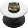 Cortina d'Ampezzo Skiing Family Trip Cor Cortina d'Ampezzo Sciare Famiglia Cortina Dolomiti PopSockets PopGrip Adesivo
