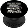 Rebellious Vintage Political For Tech Wo Detto sarcastico in tempo reale dove sono le persone intelligenti PopSockets PopGrip Adesivo