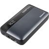 Intenso Powerbank HE20000, batteria esterna con Power Delivery (100 W) e cavo di ricarica USB-C a USB-C, 20000 mAh, colore: Grigio/Nero