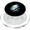 Guatemala Flag Art Bandiera del Guatemala Look Vintage Emblema Nazionale PopSockets PopGrip per MagSafe