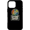 Glass Artist Suncatcher Glass Art Maker Custodia per iPhone 16 Pro Max Stained Glass Artist per artisti della vetrata artistica
