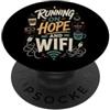 Voltwise Studios Speranza Wifi Caffe Divertente PopSockets PopGrip Adesivo