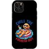 Doodle pup fourth july fireworks patriot Custodia per iPhone 11 Pro Chill The Fourth Out Goldendoodle Dog Patriotic
