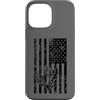 JB's Military Shop Custodia per iPhone 13 Pro Max Frogman, bandiera americana nera invecchiata