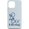 LINE ART AESTHETIC MINIMALIST Custodia per iPhone 13 Pro Max Papà ciclista anziano - Nonno bicicletta Ciclismo