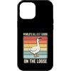 Funny Silly Goose Custodia per iPhone 12 Pro Max Oca stupida sul sciolto