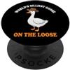 Funny Silly Goose L'oca più stupida del mondo in sciolto PopSockets PopGrip Adesivo