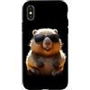 Divertenti vombati per gli amanti dei vo Custodia per iPhone X/XS Vombato con Occhiali da Sole Australia Simpatico Vombato