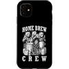 Grandio Design Beer & Alcohol Lover Drin Custodia per iPhone 11 Home Brew Crew Bears Birra artigianale Birra Brewmaster divertente