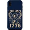 Patriotic USA America Anniversary Pride Custodia per iPhone XS Max Forte dal 1776 Patriotic Eagle Guitar Fireworks USA