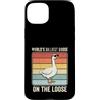 Funny Silly Goose Custodia per iPhone 15 Plus Oca stupida sul sciolto