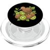 kiwi bird fruit pile nature art animal Kiwi Uccello Frutto Natura Animale Nuova Zelanda PopSockets PopGrip per MagSafe