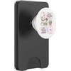 Reading Goose Lover Books Flowers Spring Simpatica oca che legge libri d'amore Wildflowers Cottagecore Reader PopSockets PopWallet per MagSafe