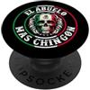 Mexican Sugar Skull Halloween Day of The Chingón Family Cinco De Mayo Matchin Couple Mexican Souvenir PopSockets PopGrip Adesivo