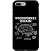 Woodworker Brain Funny Woodworking Appar Custodia per iPhone 7 Plus/8 Plus Falegname Cervello Divertente Carpentiere Falegname Umorismo