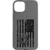 JB's Military Shop Custodia per iPhone 15 Plus Frogman, bandiera americana nera invecchiata