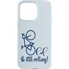 LINE ART AESTHETIC MINIMALIST Custodia per iPhone 15 Pro Max Papà ciclista anziano - Nonno bicicletta Ciclismo