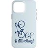 LINE ART AESTHETIC MINIMALIST Custodia per iPhone 16 Pro Max Papà ciclista anziano - Nonno bicicletta Ciclismo