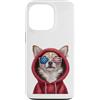 Chihuahua Puppy Lover PS Custodia per iPhone 13 Pro Patriot Chihuahua Closeup Portrait US Flag Occhiali da sole
