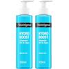 Neutrogena Hydro Boost, Acqua Gel Detergente Viso con Acido Ialuronico, Rimuove le Impurità, Deterge e Nutre la Pelle, 200 ml (Confezione da 2)