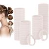 Euqvunn 60 Pezzi Elastici Capelli Donna, Elastici per Capelli Bianco Panna, Senza Danneggiare Metallo, Morbidi Lacci Codini Accessori Capelli per Bambini, Ragazze, Uomo