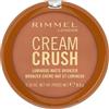 Rimmel London Cream Crush - 002 - Cappuccino, bronzer opaco luminoso, copertura modulabile, formula vegan, 17% di complesso al burro con squalane + burro di karité, 8,5g