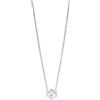 Purelei Cuore Rosé Kette - impermeabile e regolabile | Catena in acciaio inossidabile con trifoglio e zirconi rosa | Placcatura in oro 14K & oro rosa 18K | Simbolo di fortuna e amore, Eine Grösse