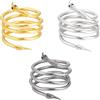 UNICRAFTALE 3 colori collana serpente flessibile 90,8 cm lungo bracciale regolabile Choker Cuff lega collana serpente articolato per donne uomini accessorio costume