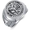 HARMONY BOLA Memento Mori Anello da uomo in argento Sterling 925 con teschio gotico Memento Mori Anello Amuleto Gioielli Regali Misura 10