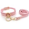 lalatia Girocollo Donna O Ring Choker Collana in Ecopelle (Rosa Oro, Guinzaglio)