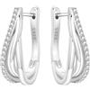 CYMYSS Orecchini a cerchio da donna in argento Sterling 925, ipoallergenici, in argento Sterling, Medio, Argento sterling, Non pietra preziosa