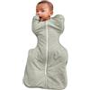 Love To Dream Swaddle UP, taglia piccola 3,5-6 kg - Cotone Api Oliva | Vestibilità aderente, favorisce un sonno sano | 2,5 Tog per autunno e inverno (16-20°C) | Cotone e doppia cerniera