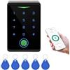 RATSTONE RFID Fingerprint Access Control Keypad, WiFi Bluetooth Tastiera di Controllo Accessi, IP68 Impermeabile, Controllore di Accesso Biometrico Delle Impronte Toccare Sistema, 5pcs 13.56MHz Portachiavi