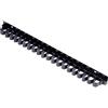 Toolcraft Set di chiavi a bussola universale, 92 pezzi, cassetta degli attrezzi, set di attrezzi da 1/4, supporto da parete nero, 439 mm x 29 mm x 40 mm