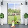 WEIZON Zanzariera Magnetica per Porte Finestra 170x230cm Tende Zanzariere con Calamita Impedendo agli Insetti di Entrare Mantenendo la Circolazione Dell'aria per Balconi Bianco