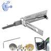 Pelinuar Decoder per chiavi in acciaio inox, Strumento per lo scasso di serrature con decoder per chiavi, Decoder per grimaldelli, Kit per lo scasso di serrature per serrature da porta con varie forme (SS002)