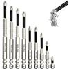 KAIYAYA 9 Pezzi High Magnetic Screwdriver Drill Bit Set, Magnetiche per Cacciavite in Acciaio Set da Inserti per Avvitatore Professionali, 25/50/65/70/75/90/100/120/150 Cm Adatto a Tutte le Occasioni