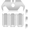 Lhdfyqt 30 Pezzo Lame Trapezoidali, Lama a Uncino, Lame Sostitutive, Safety Cutter Lame Cutter, Lame a Gancio Trapezoidali Ultra Affilate Adatte a Coltelli da Taglio e Coltelli di Utilità