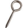 Generisch Set di 14 viti a occhiello in acciaio inox, viti ad anello M7,5 con filettatura in legno per amache, tende da sole, poltrone sospese, sedie a dondolo