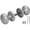 KOTARBAU® Set di Maniglie Girevoli per Porta a Sfera con Viti di Montaggio - Argento, Tirador in Rosetta Rotonda, Aggrapatore, Maniglia
