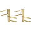 KOTARBAU® Set di 2 nastri forati da 20 mm, in ottone, universali, cerniere per porta di casa, resistenti e resistenti