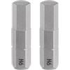 QUARKZMAN 2pz Punte Avvitatore Esagonale H6.0 1/4 Attacco Esagonale 25mm/1 Lunghezza Testa Esagonale Magnetica Punte Avvitatore in Acciaio S2