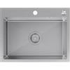 empiria SINK QUALITY SINK Quality - Lavello in acciaio inox 304, 58 x 45 cm, rivestimento PVD antigraffio e sifone salvaspazio, lavello da cucina in acciaio inox 304 per sottolavello da 60 cm, facile da pulire
