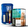 JOVIRA PINTURAS Vernice - Lasur protettiva satinato a base d'acqua e mini secchio, rullo in schiuma, manico e pennello (750 ml, Quercia + Kit Vernice-Lasur) D-26-K