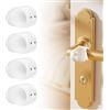 UBRAVE Paracolpi Porta 4 Pezzi, Fermaporta Maniglia in Silicone, Facile da Installare, Paracolpi Protezione per Porte da Interno, Porte e Pareti Antiurto e Protettive - Un Maialino Carino