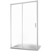 Parama Box Doccia Nicchia 145cm Apertura Scorrevole Vetro Temperato 6mm Stampato Profili Cromati h185cm mod. Tonga